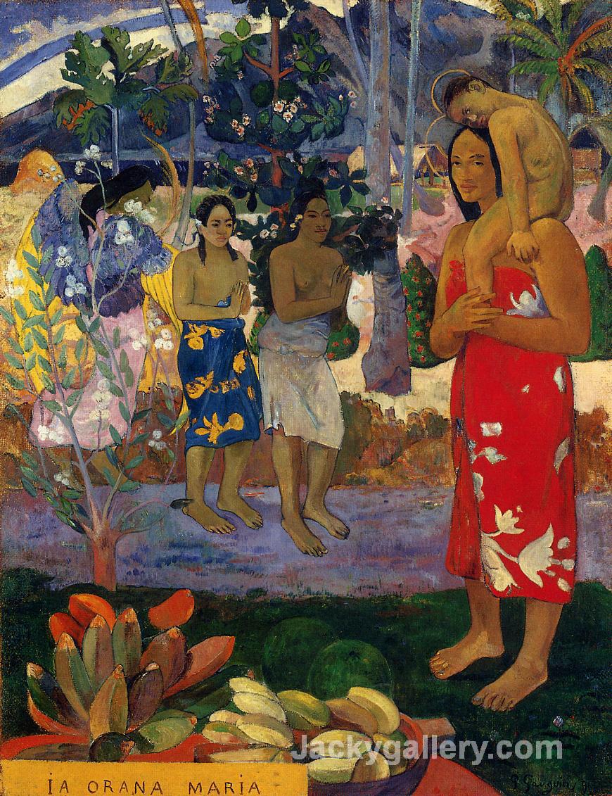 Hail Mary by Paul Gauguin paintings reproduction